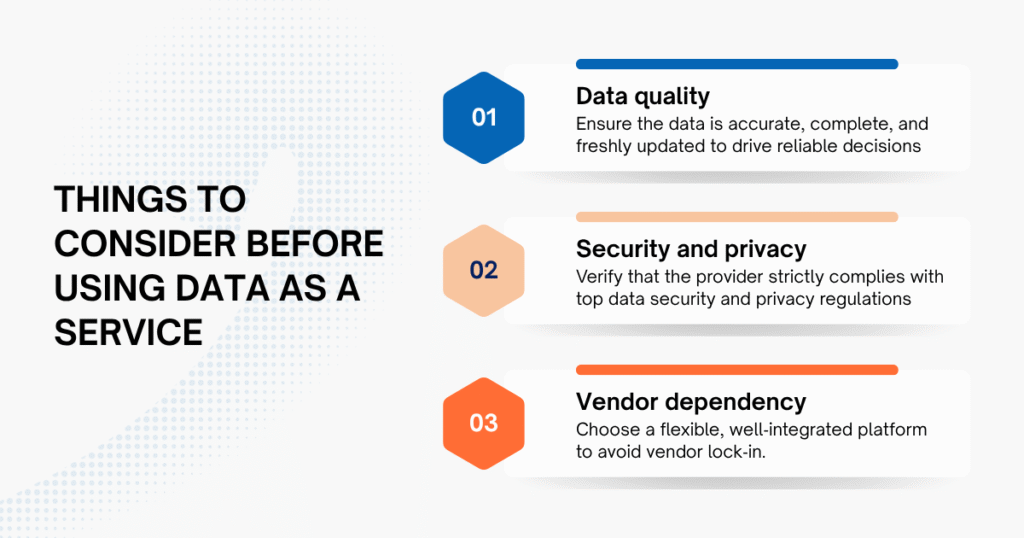 Things to Consider Before Using Data as a Service