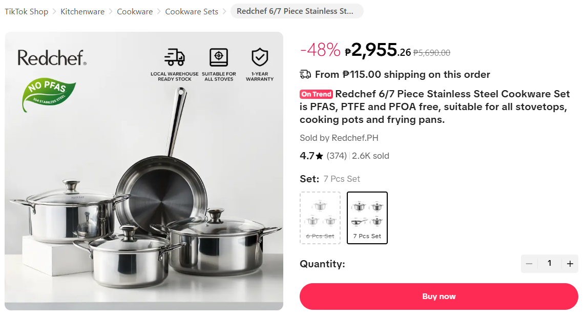 Case about a Chinese ceramic cookware brand - Redchef